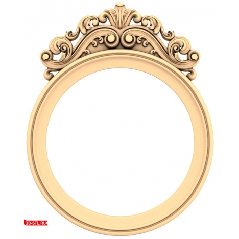 Baroque Classic Frame - STL model for CNC