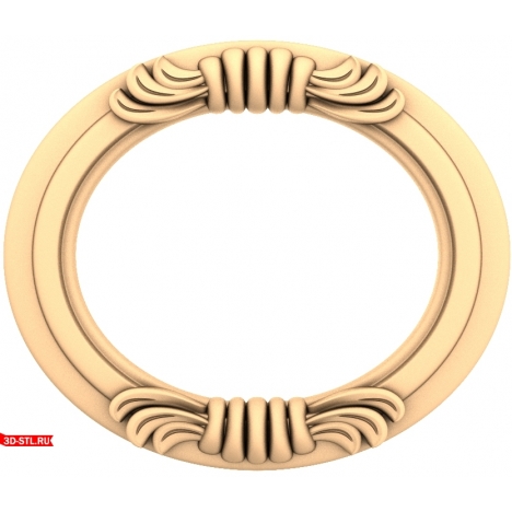 Elegant round frame for CNC - STL model