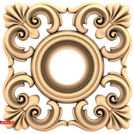 Elegant 3D STL model of a frame for CNC