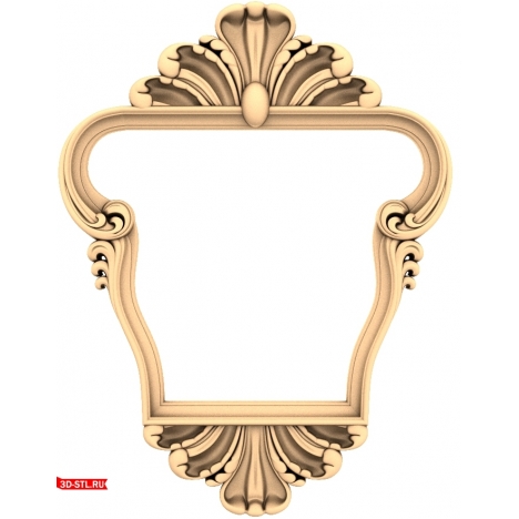 Luxury 3D frame model: STL for CNC machine