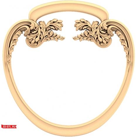 3D STL model frame for CNC Elegant Inspiration
