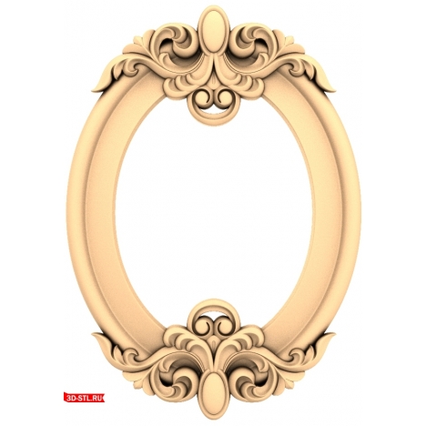 Vintage Charm frame 3D model in STL format for CNC