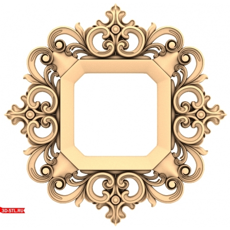STL model of the Royal Flora frame for CNC