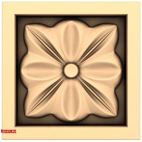 3D model of the Renaissance Elegy rosette in STL format