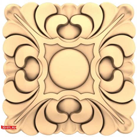 3D model of the Vortex of Elegance rosette - STL file for CNC