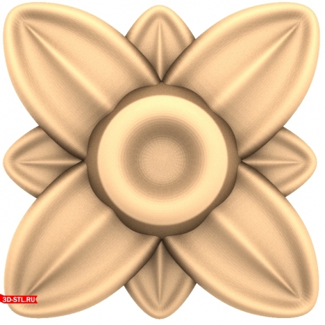 3D model of the Petal Fantasy socket for CNC