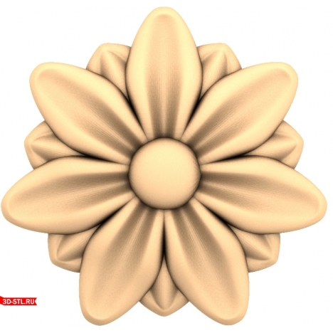 3D model of the Flower of Feelings rosette