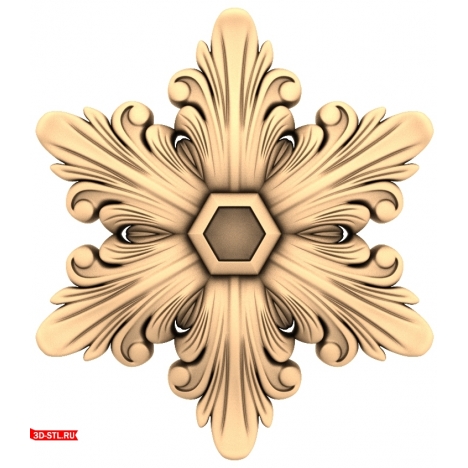 Extravagant Hexolia - STL model of a socket for CNC