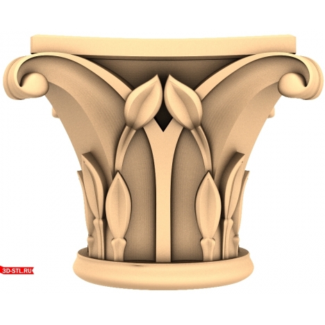 Petal Capital Elegy - 3D STL model for CNC
