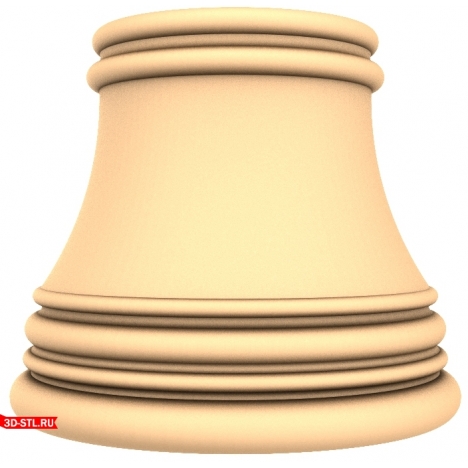 3D model of the capital of the Harmony of Classics for CNC