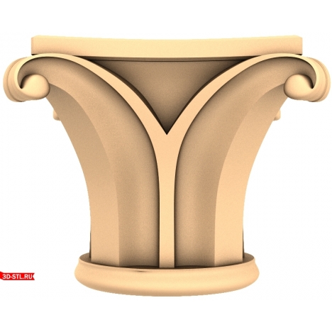 3D model of the Grazia Vremeni capital for CNC