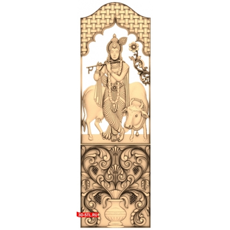Divine Symphony Door - 3D STL model for CNC
