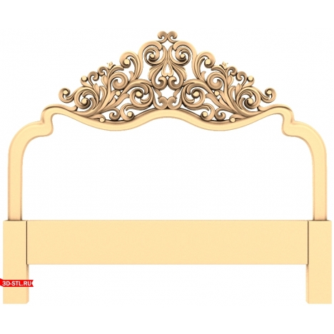 Headboard with exquisite ornamentation