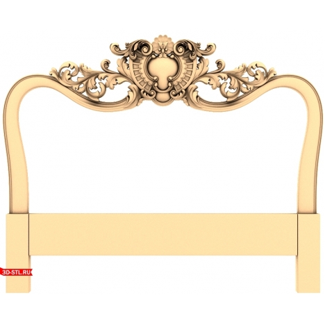 Headboard with elegant carved design