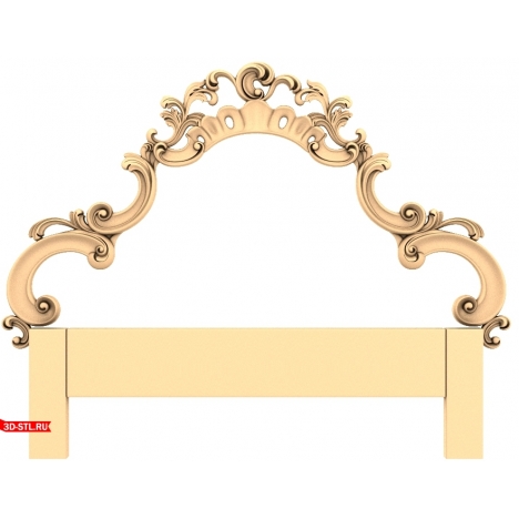 Bed headboard - elegant 3D model