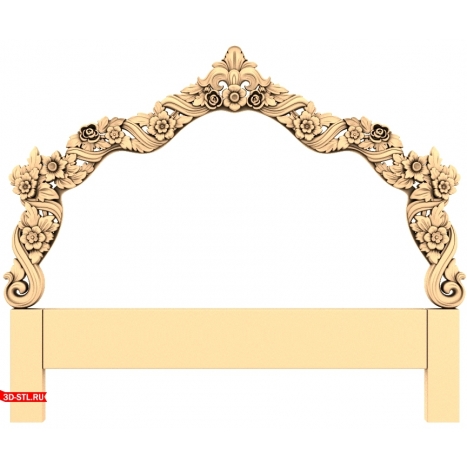 Floral headboard