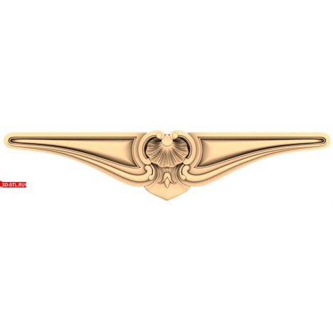 A drawbar with an elegant ornament for CNC