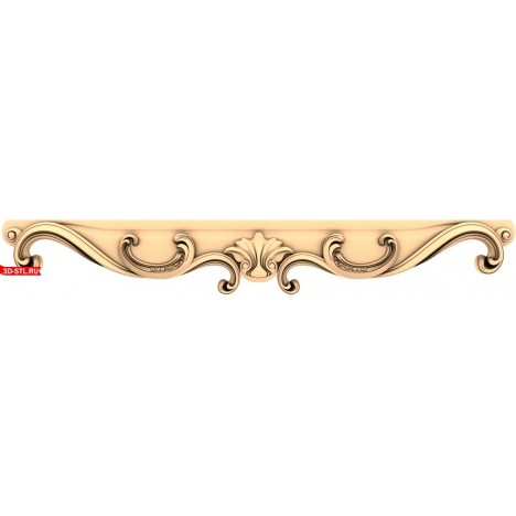A drawbar with an elegant ornament for CNC