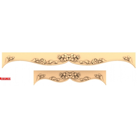 CNC lathe with floral relief
