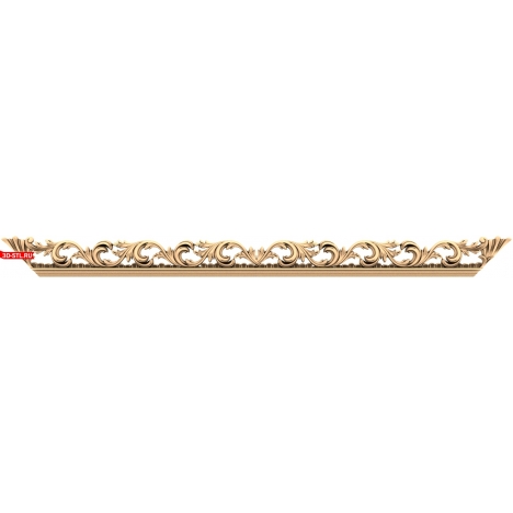 Baroque Baguette: 3D STL Model for CNC Milling