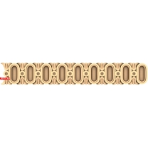 Baguette Oval Charm