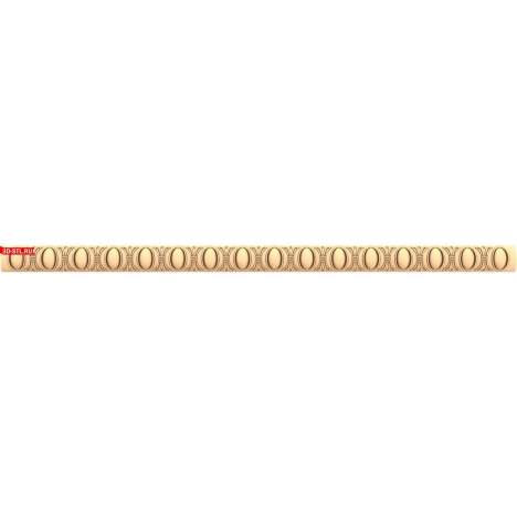 3D baguette model in STL format for CNC