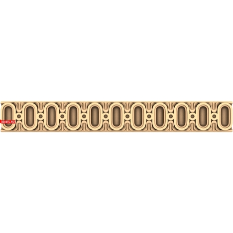 3D model of a baguette for a CNC machine in STL format