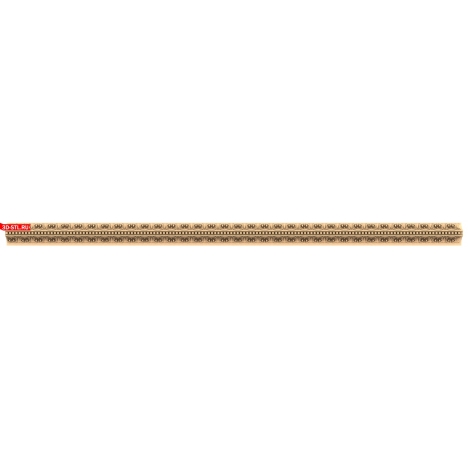 3D Model of Art Deco Wave Baguette STL for CNC