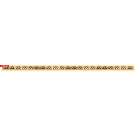 Vintage Ornament Baguette STL Model for CNC