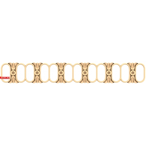 3D model of a baguette for CNC in STL format
