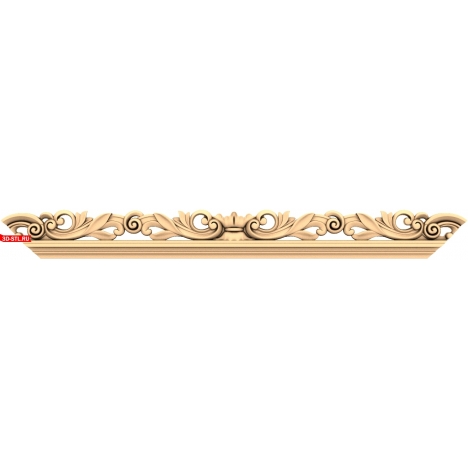 3D model of a baguette for CNC in STL format