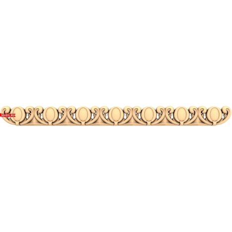 3D model of baguette for CNC