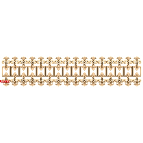 3D STL model of the Luxury Arch baguette for CNC