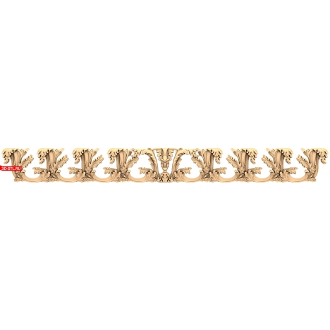 Vintage Grace: STL model of a baguette for a CNC machine