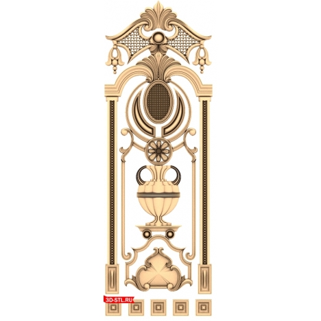 3D model of the Arkady door for CNC