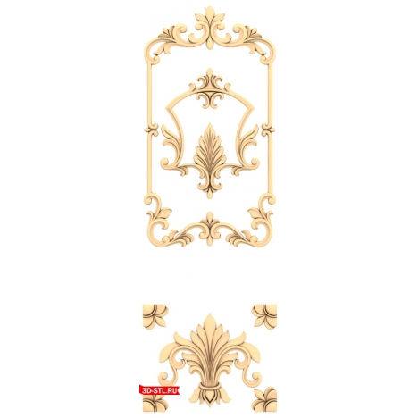 3D Door Model in STL - Antique Elegance