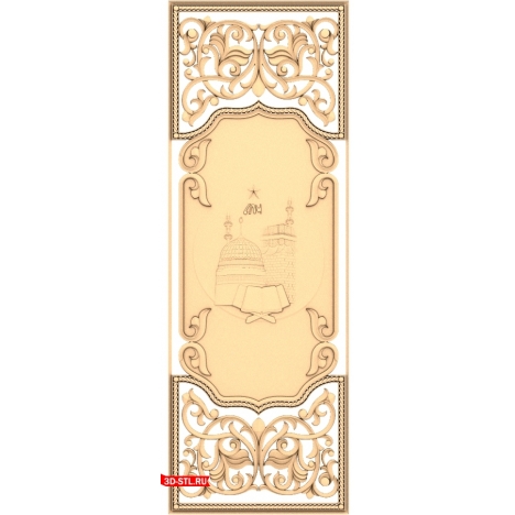 Eastern Inspiration - 3D Door Model for CNC