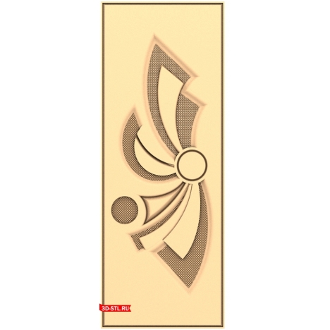Abstract Symphony - 3D door model in STL format for CNC machine