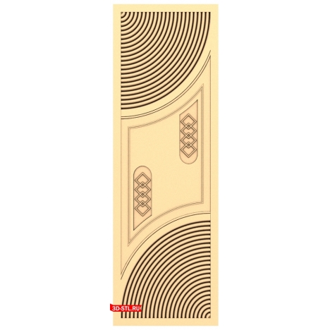 3D model of the Wave of Perfection door in STL format for CNC