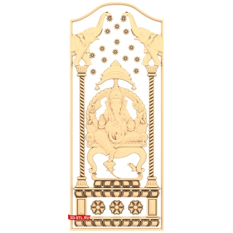 STL model of the Ganesha Blessing Door
