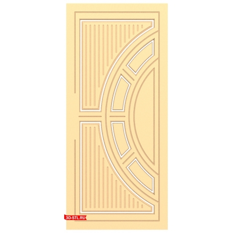 3D Model of the Harmony of Lines door in STL format for CNC
