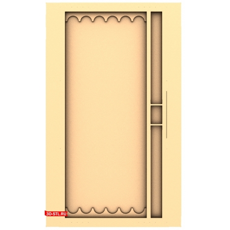 3D model of Backgammon Inner Part (Series 1) for CNC
