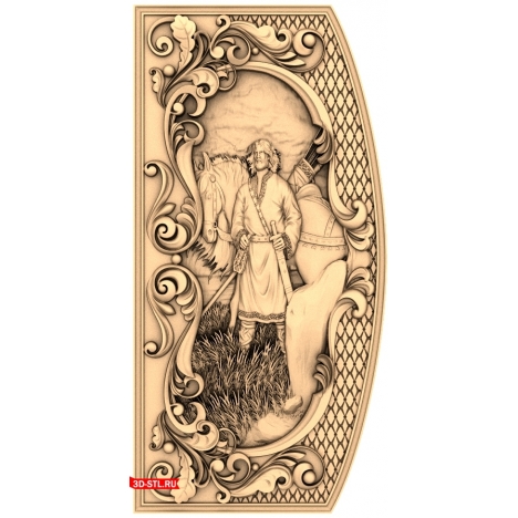 Backgammon Ilya Muromets (Episode 5) - 3D STL model for CNC