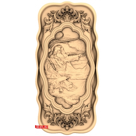 Backgammon Stribog (3 series) - 3D STL Model for CNC