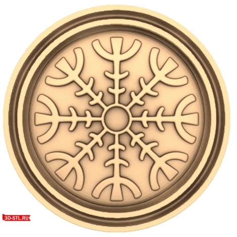 Backgammon Chip - 3D model for CNC