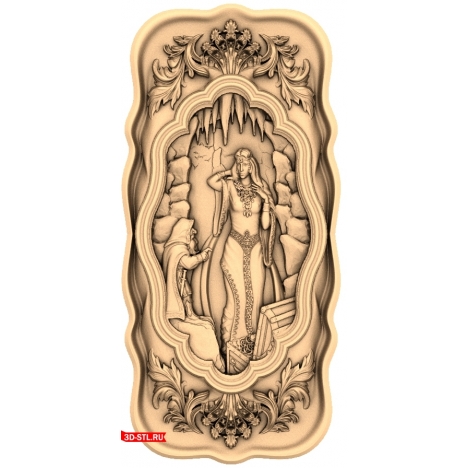 Freya and the Dwarf Backgammon (Episode 3) - 3D STL model for CNC
