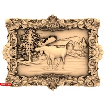 Panel "Moose in the Forest"