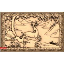 Panel "Deer and Fawn"