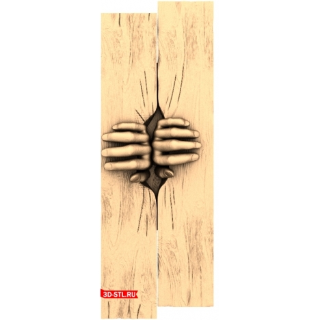 Strong Arms Panel - 3D model for CNC