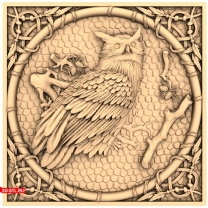 Framed Owl panel